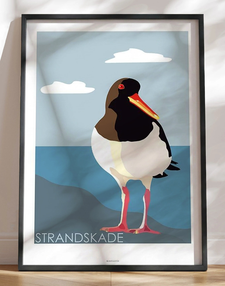 Grafisk plakat - Strandskade