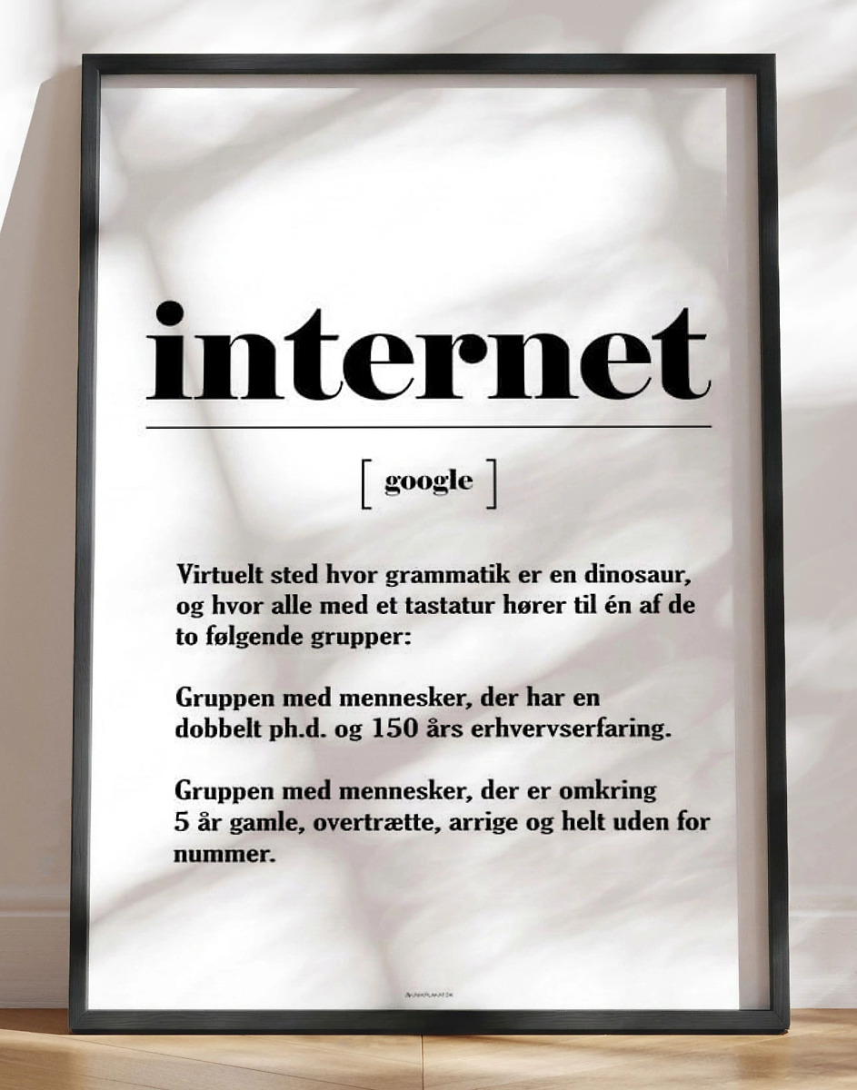 Definitionsplakat - Internet