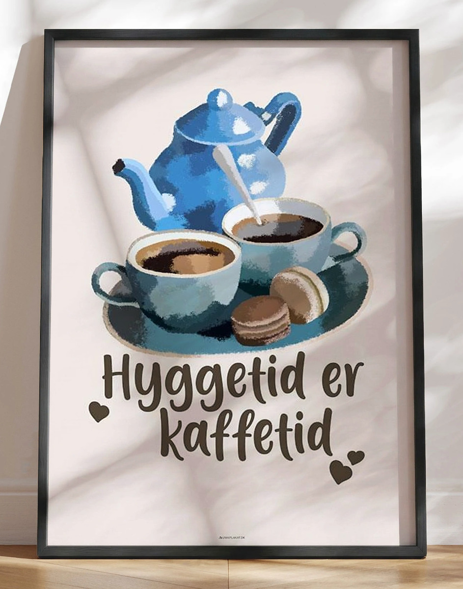 Kaffeplakat - Kaffetid er hyggetid