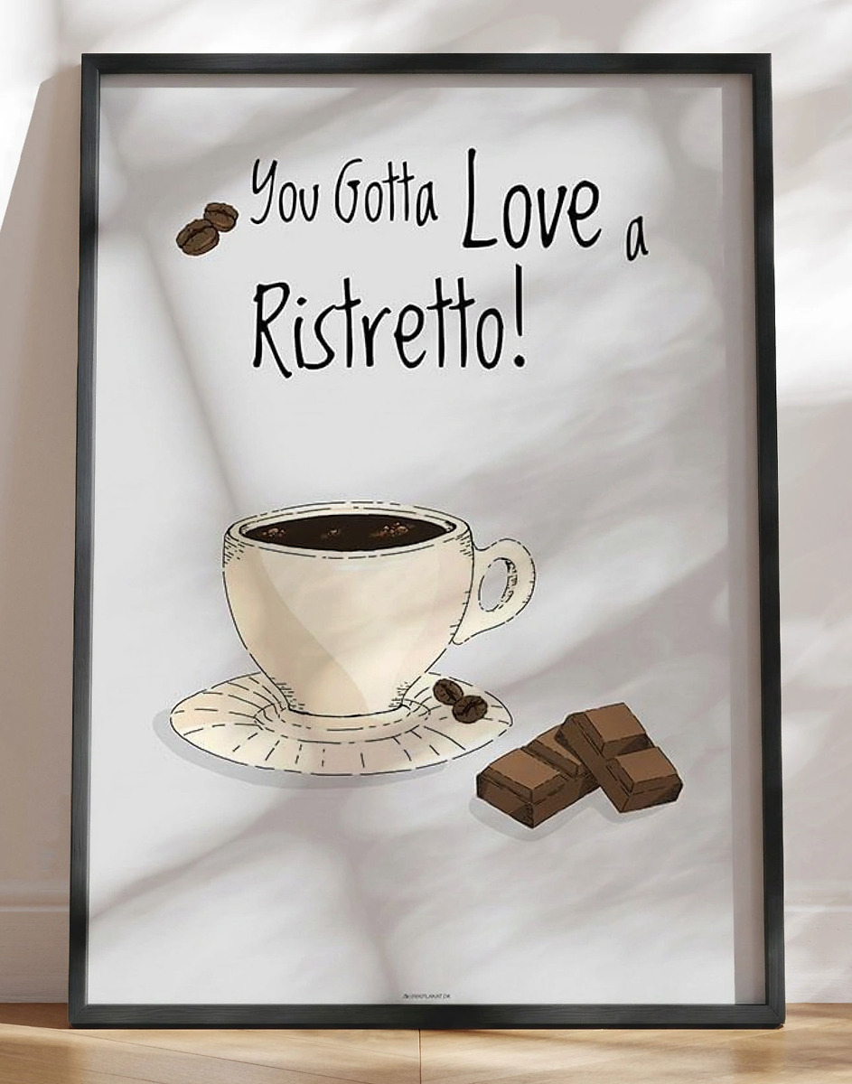 Kaffeplakat - Ristretto