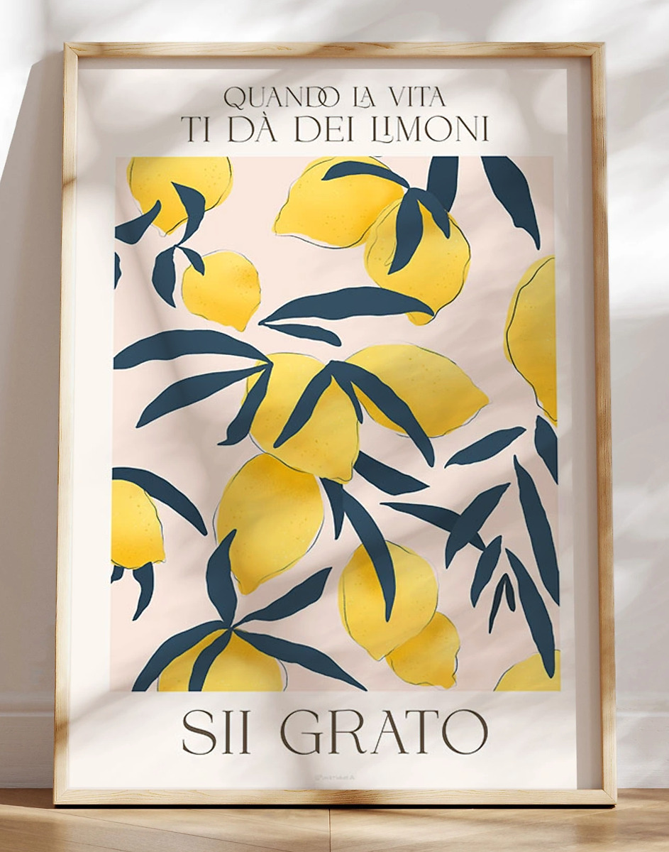 Lemon plakat - Sii grato