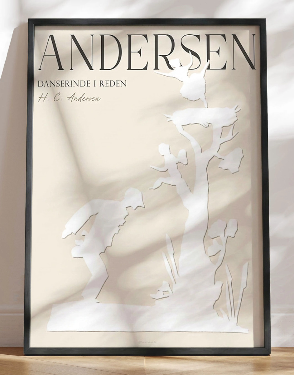 H. C. Andersen plakat - Danserinde i reden