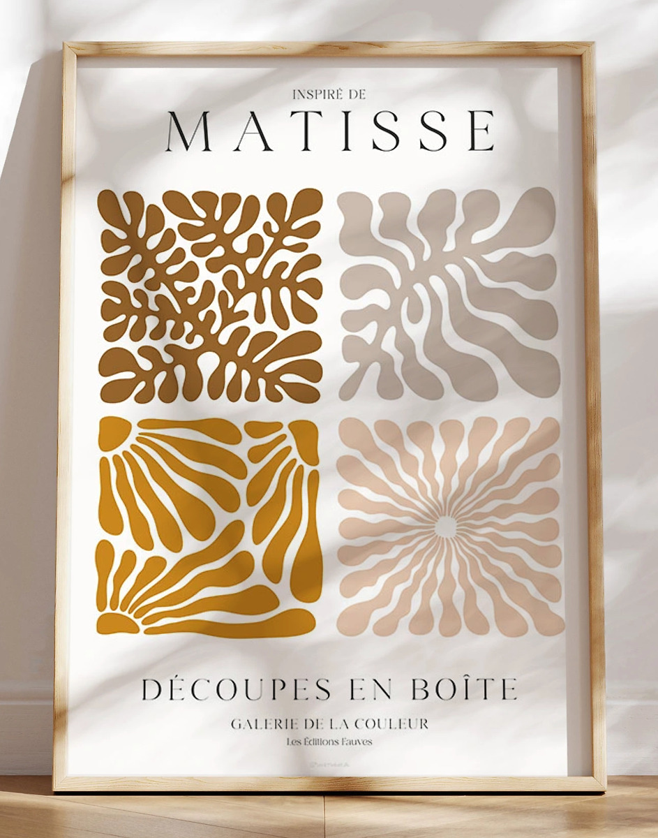 Cut out plakat - Matisse découpes en boÃ®te
