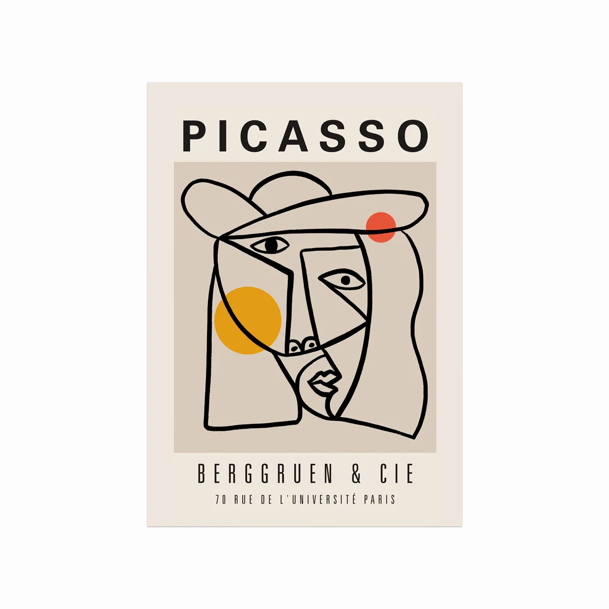 Pablo Picasso plakat  Berggruen & Cie