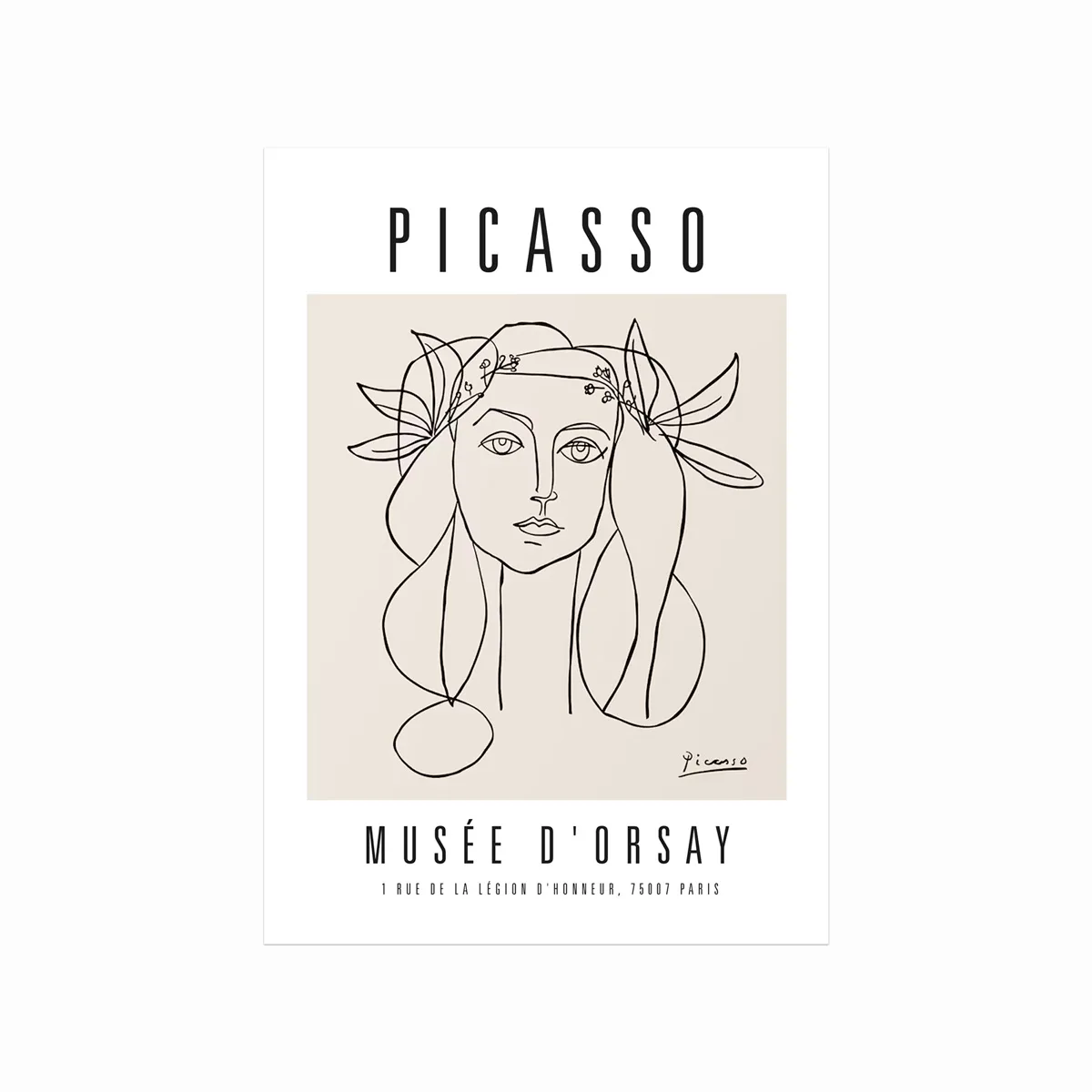 Pablo Picasso plakat  Visage