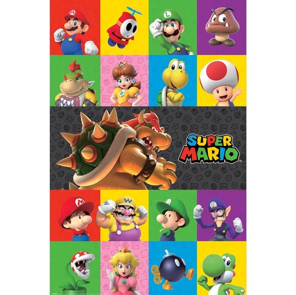 Super Mario - Characters - Poster/Plakat 61x91cm