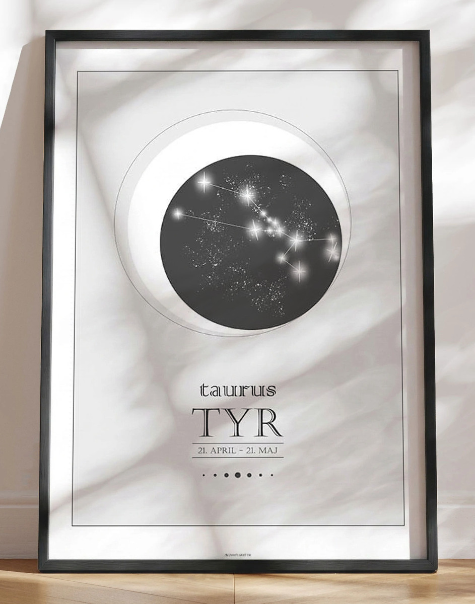 Stjernetegnplakat tyren