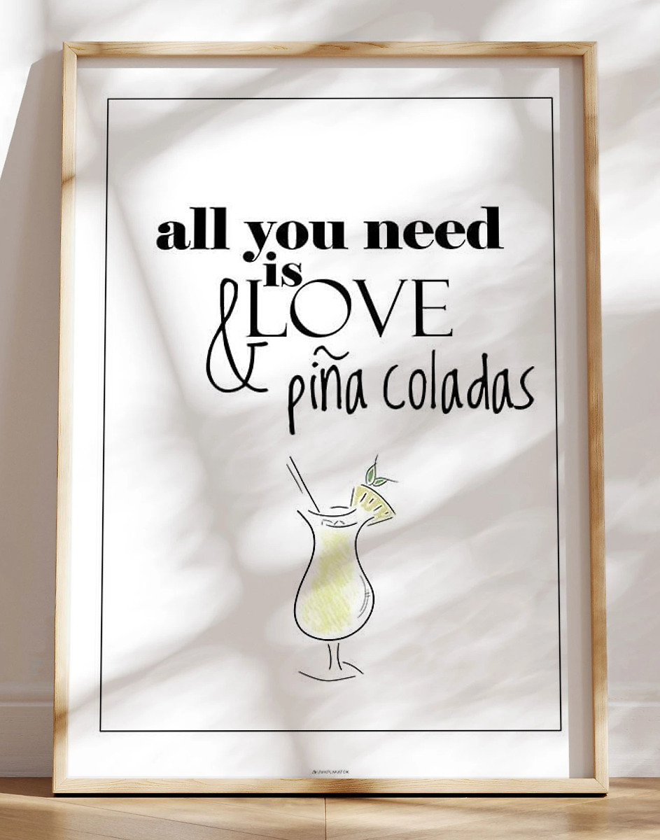 Drinks plakat - PiÃ±a Colada